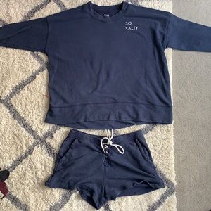 Aerie sleep top+shorts